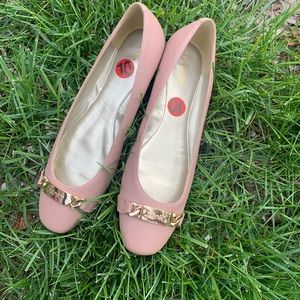 Brand new blush pink Coach flats